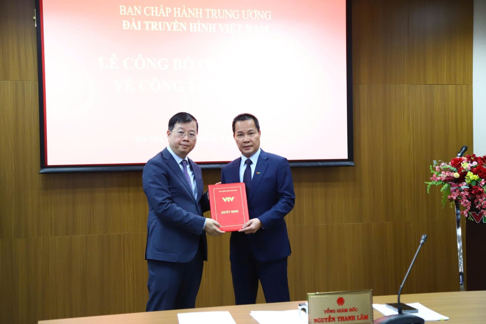 Đài THVN công bố quyết định bổ nhiệm, điều động lãnh đạo tại 6 đơn vị